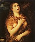 Saint Canvas Paintings - Saint Mary Magdalene By Titian